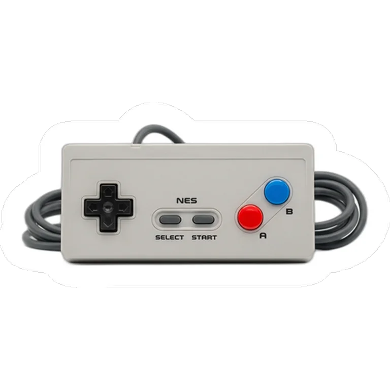 Dekal av en retro spelkontroll