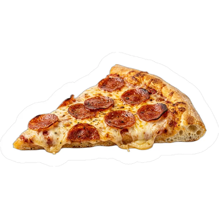 Dekal av en pizzabit