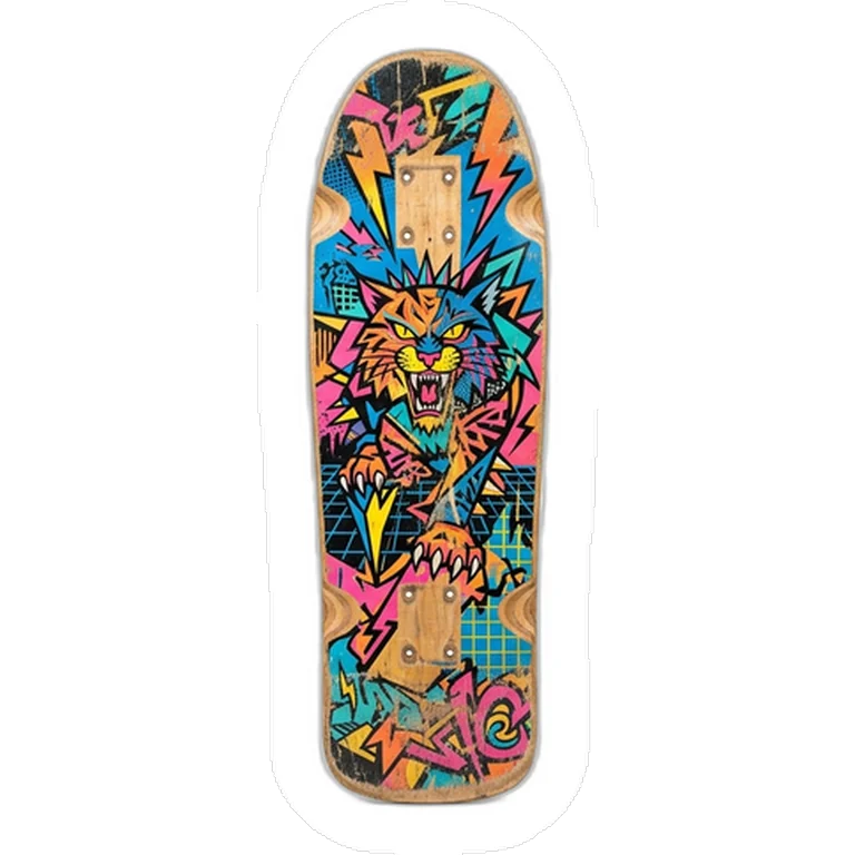 Cool skateboard-dekal med grafik